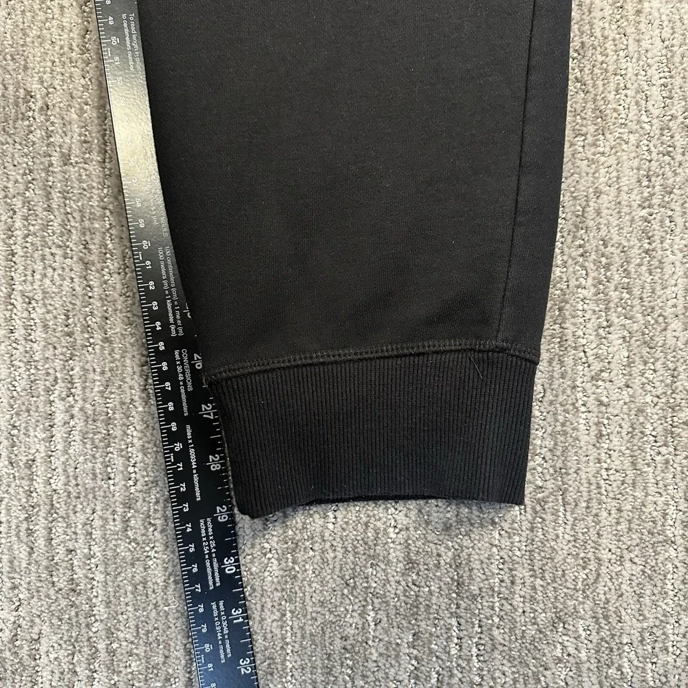 GOAT USA Mens Joggers Black Fleece Sweatpants Embroidered Logo‎ Size XL